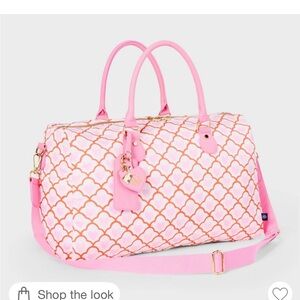 Roller Rabbit x Target nwt pink  Quilted Pattern Weekender Bag